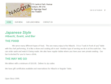 Tablet Screenshot of nagoyahibachi.com